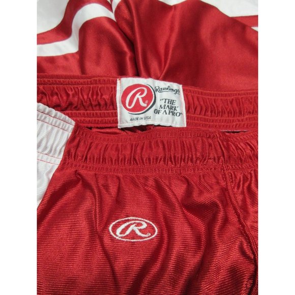 Vintage 90s Rawlings elastic waist athletic basketball shorts US made - Picture 5 of 14